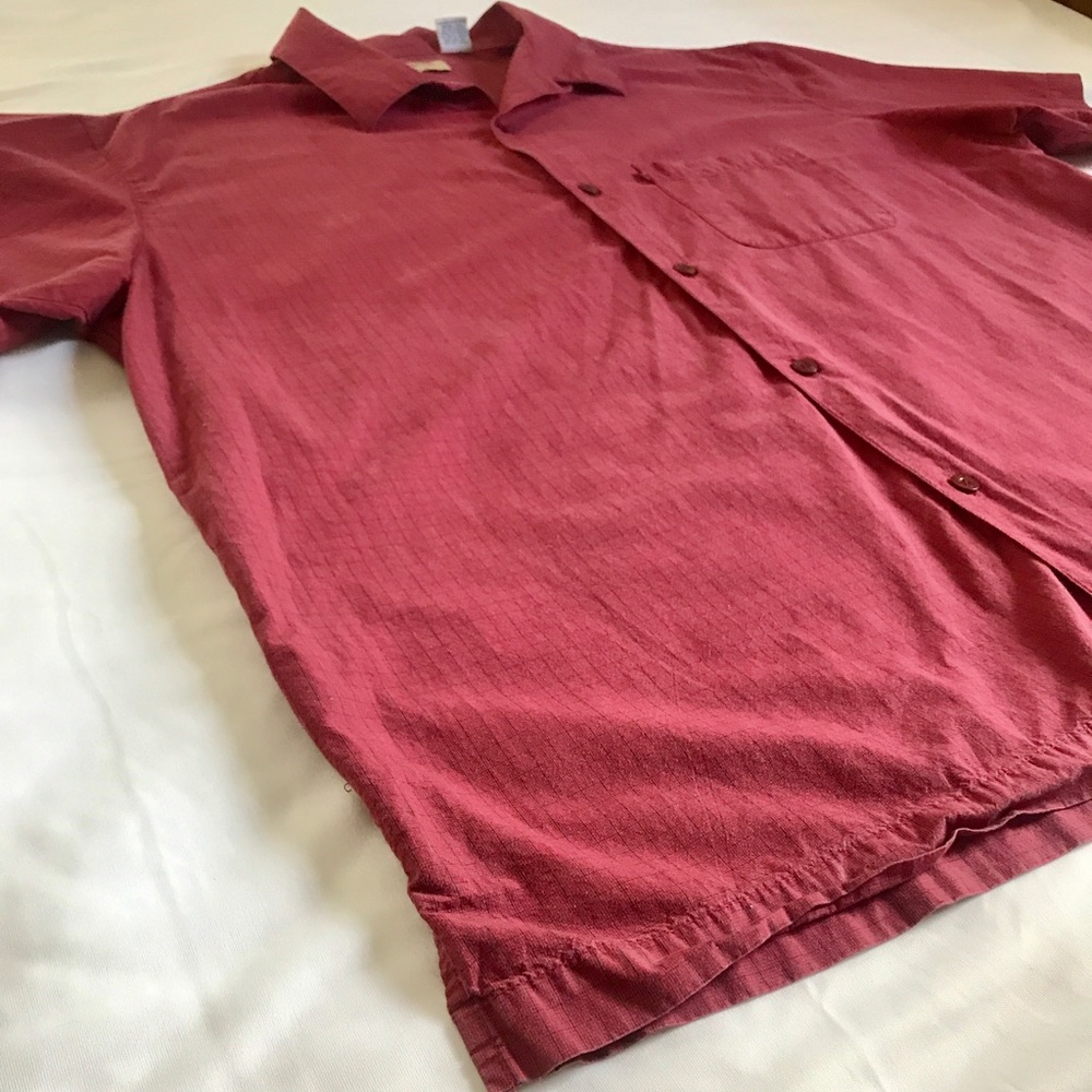 Levi’s Red Tab Short Sleeve Red Button Down Men XL